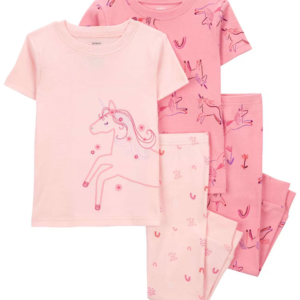 Pijama longo bebê 4 peças unicórnios multicor | Carter's