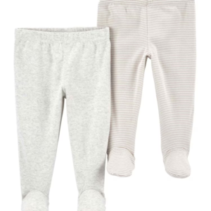 Kit calça bebê 2 peças cós elástico listrado multicor | Carter's
